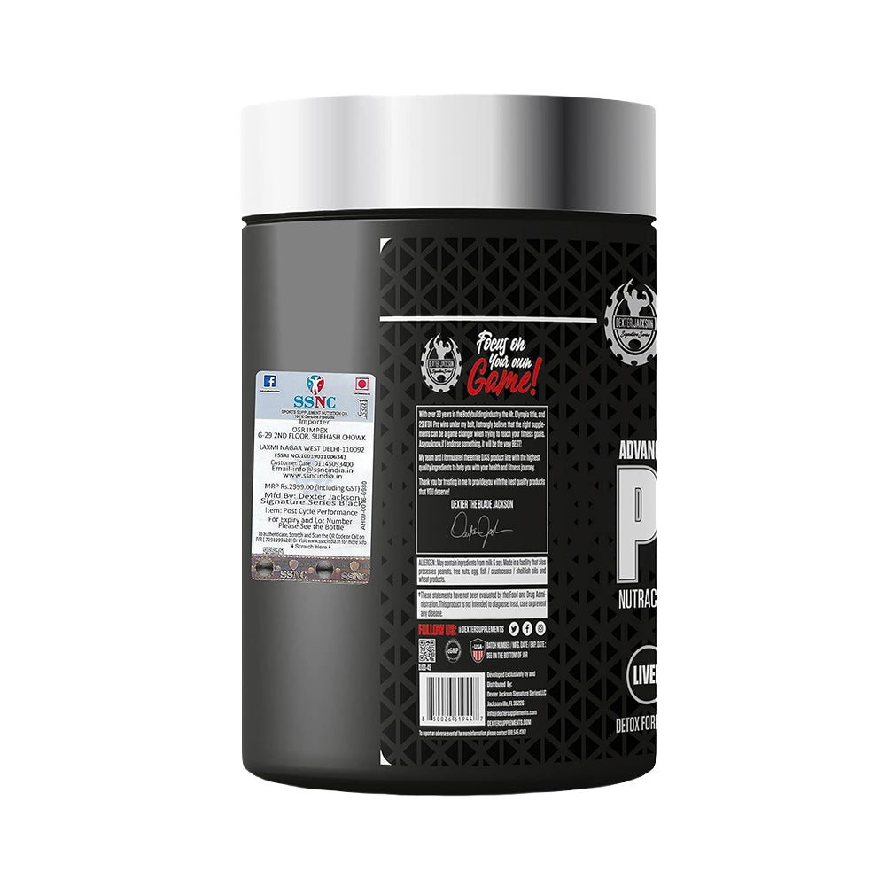 Dexter Jackson Post Cycle Support Supplement | Hormonal Balance, Liver Detox & Recovery Formula (60 Tablets)