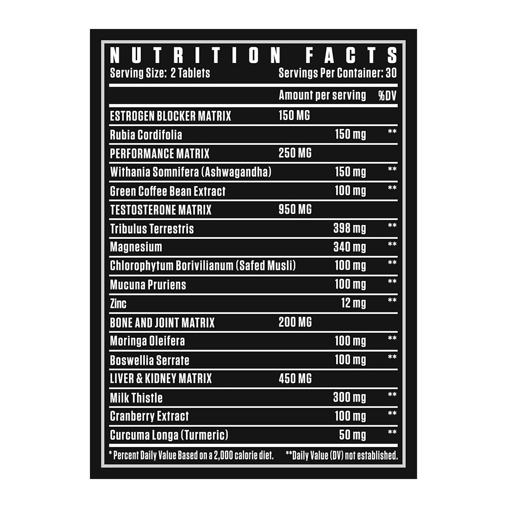 Dexter Jackson Post Cycle Support Supplement | Hormonal Balance, Liver Detox & Recovery Formula (60 Tablets)