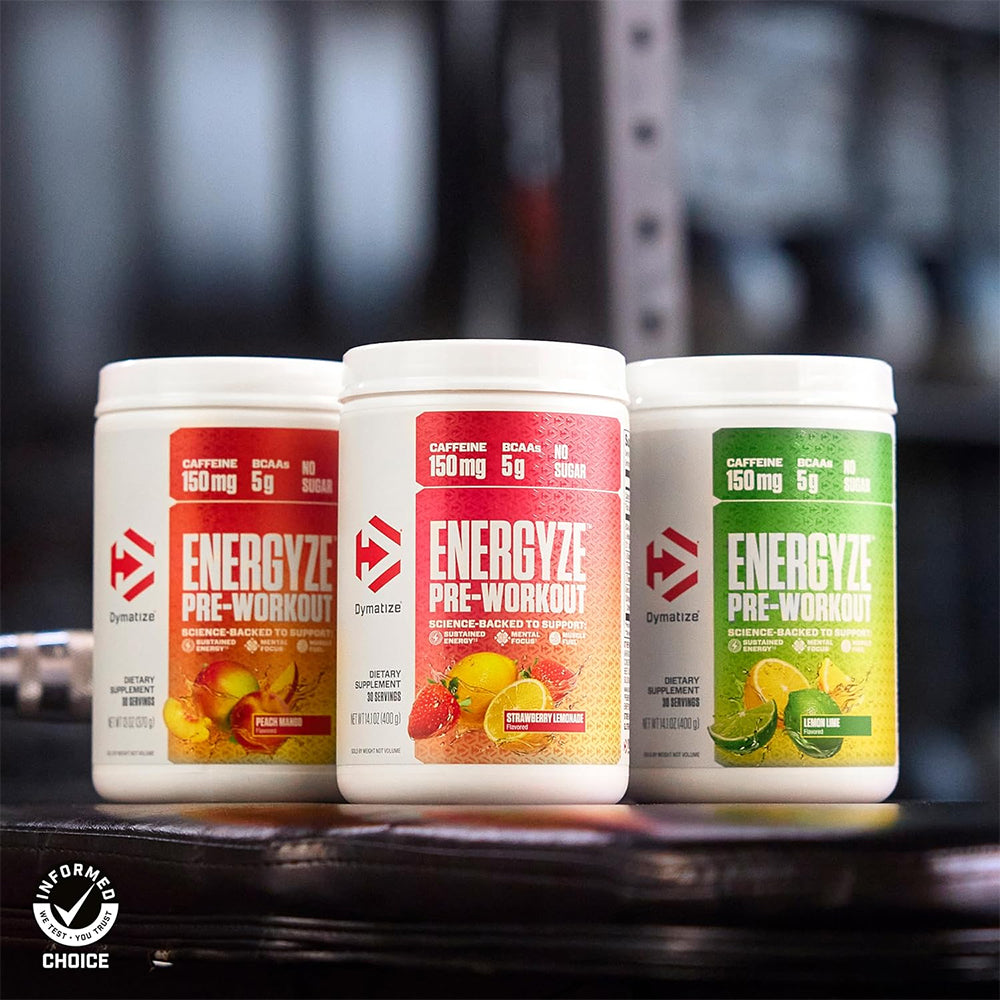 Dymatize Pre Workout | 150mg Caffeine, 5g BCAAs, Energy & Focus Booster | Gym Performance & Endurance (30 Servings)
