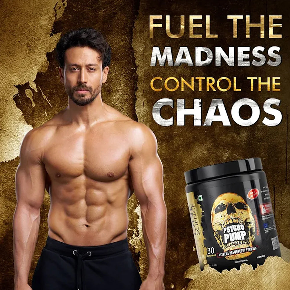 One Science Psycho Pump Pre-Workout 330g | Extreme Energy, Focus & Pump Formula | 30 Servings