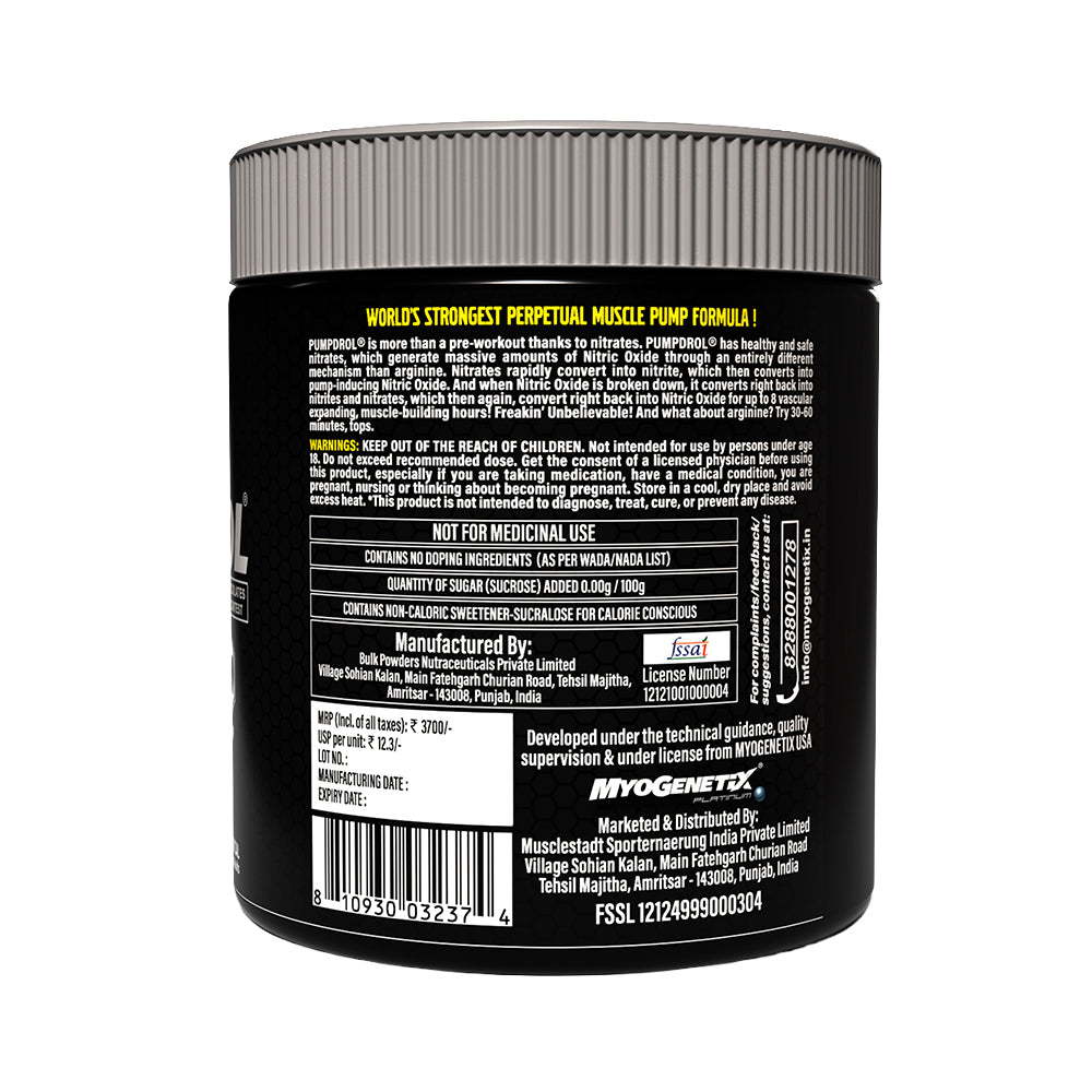 Myogenetix Platinum – PUMPDROL 60 SERVINGS(JUICY FRUIT BUBBLEGUM)
