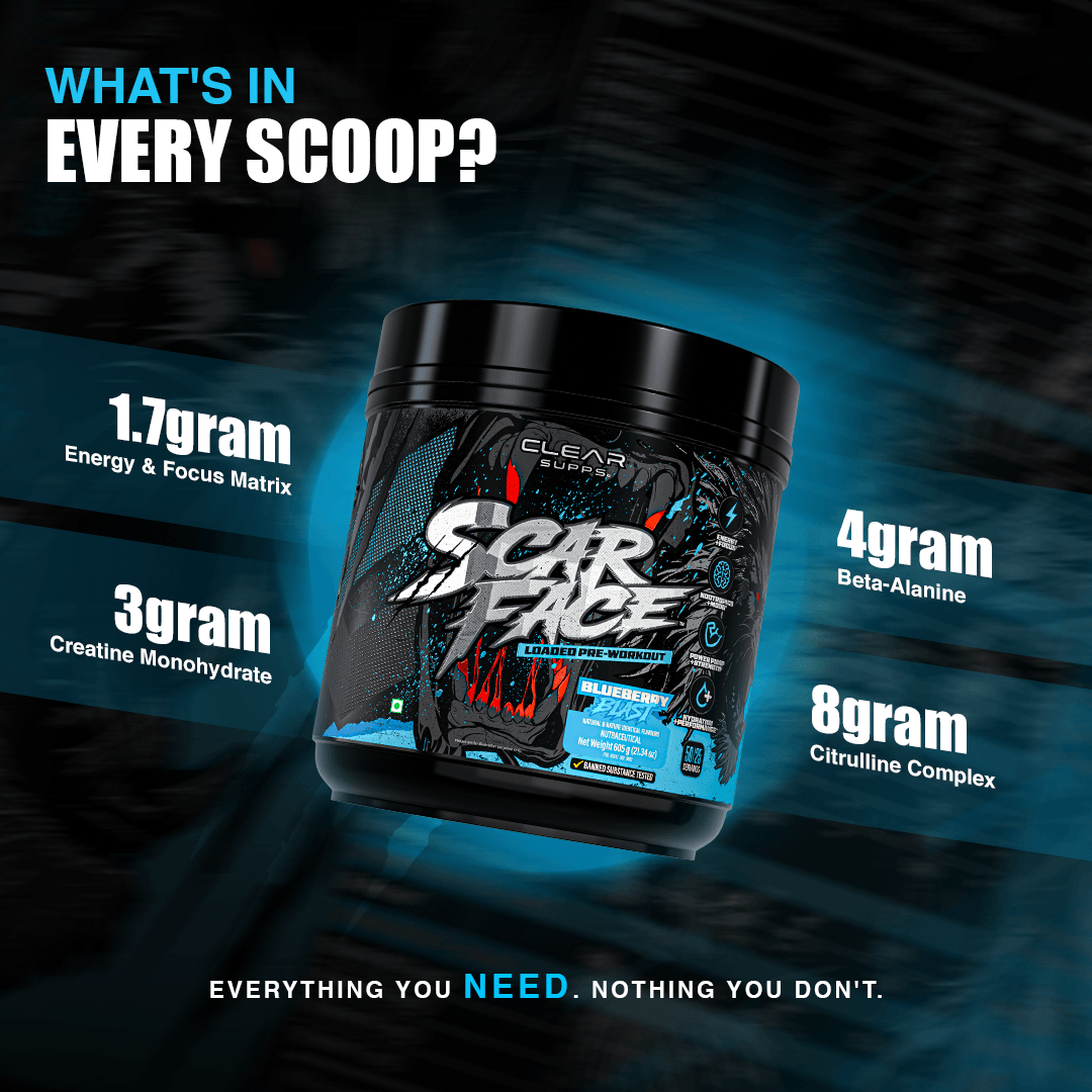 Clear Supps Scarface Fully Loaded Pre-Workout | 605g
