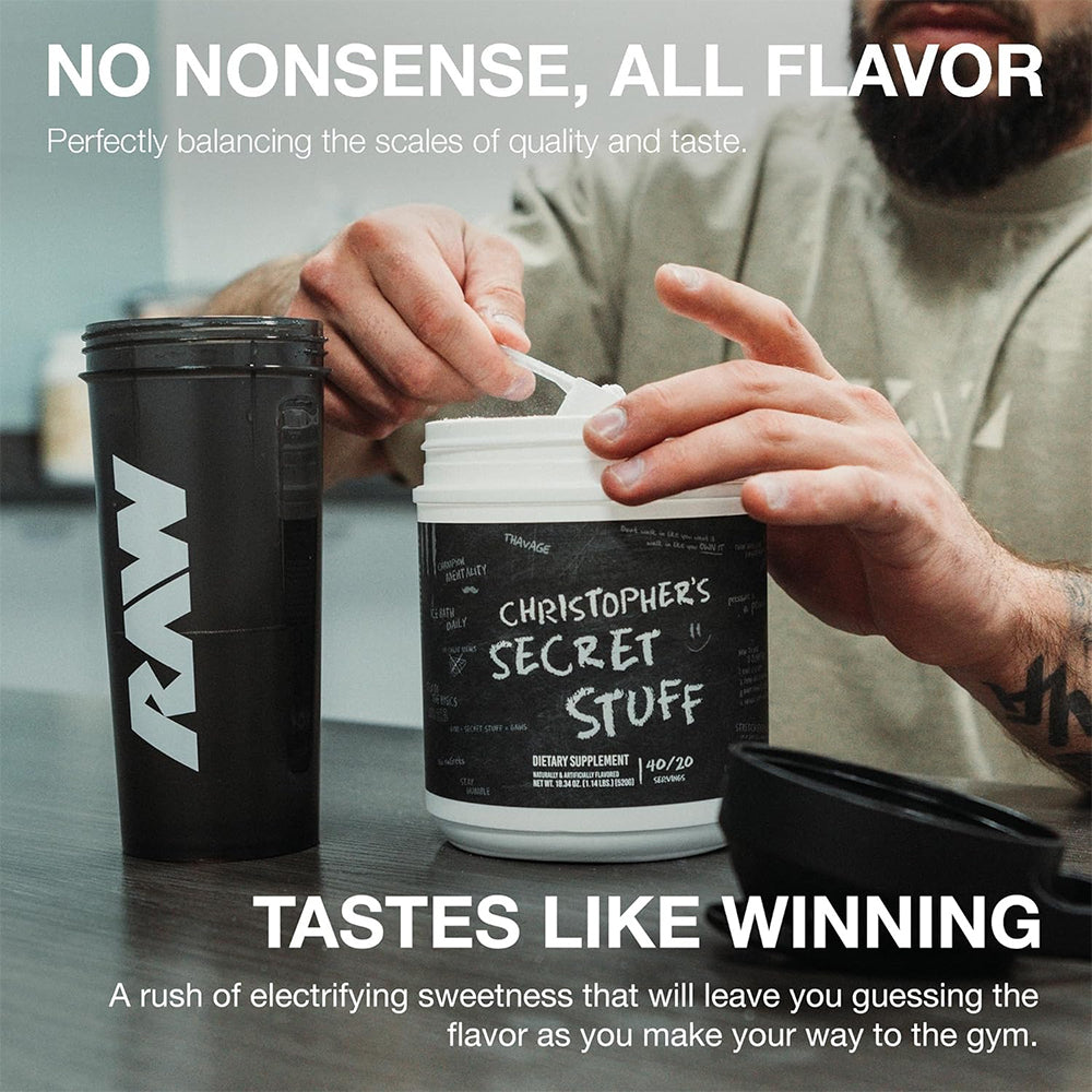 Christopher’s Secret Stuff (Thavage) Pre-Workout 40/20 Servings
