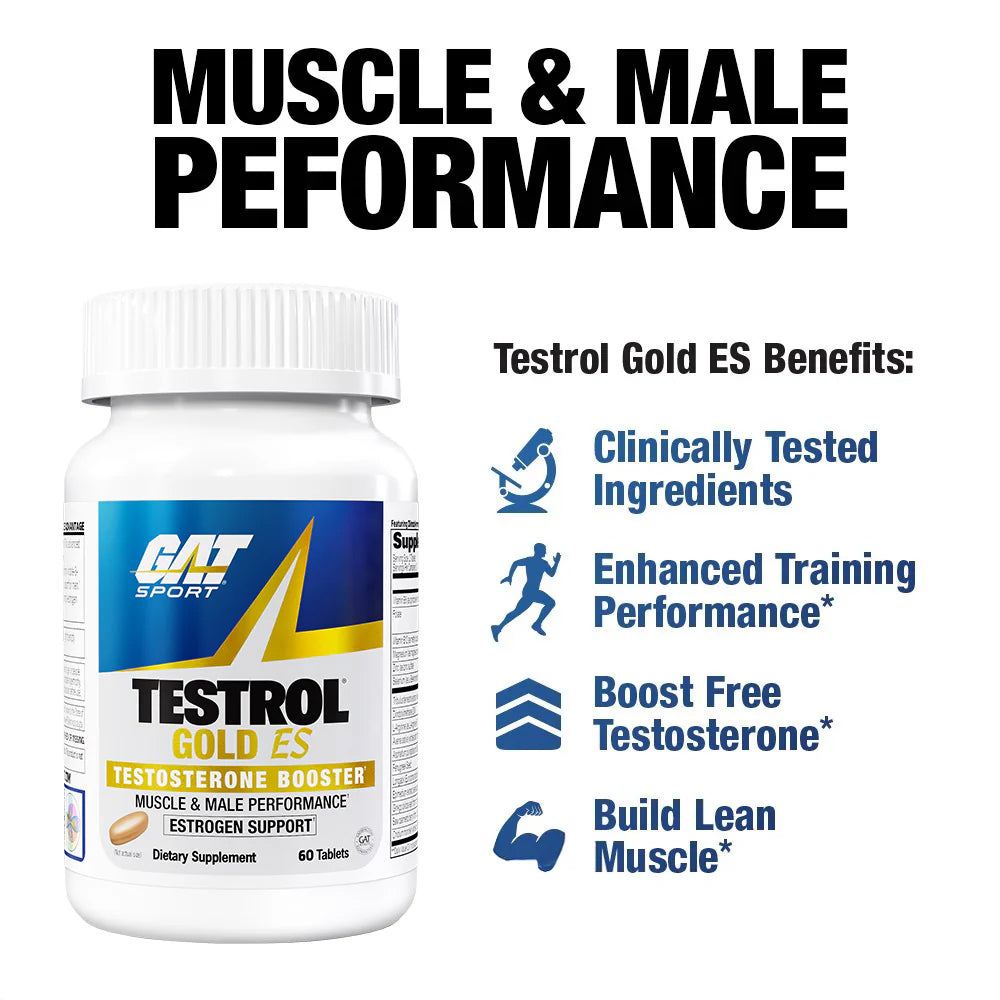 Gat Sport Testroll Gold Es Testosterone Support- 60 Tablets