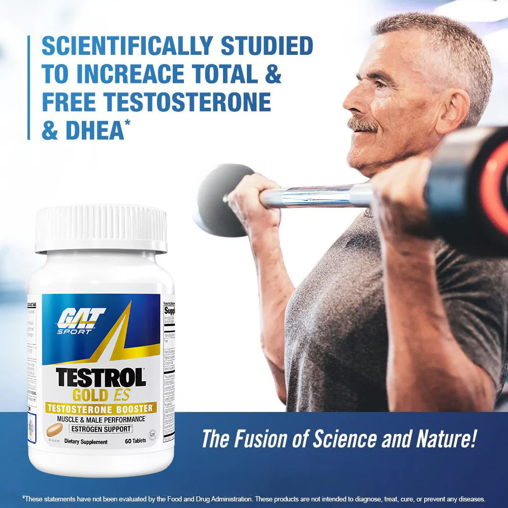 Gat Sport Testroll Gold Es Testosterone Support- 60 Tablets