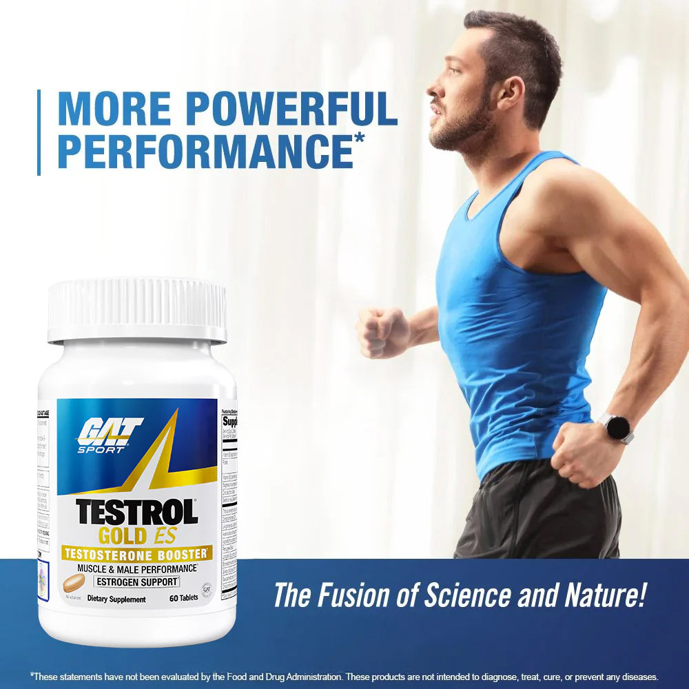 Gat Sport Testroll Gold Es Testosterone Support- 60 Tablets