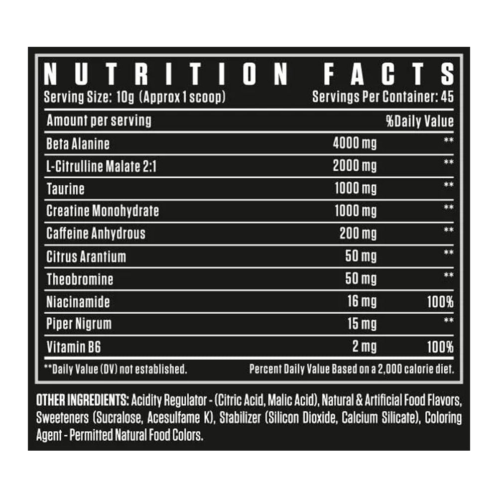 Dexter Jackson Turbo HP Pre Workout Powder | Energy, Pump & Focus Formula (45 Servings)