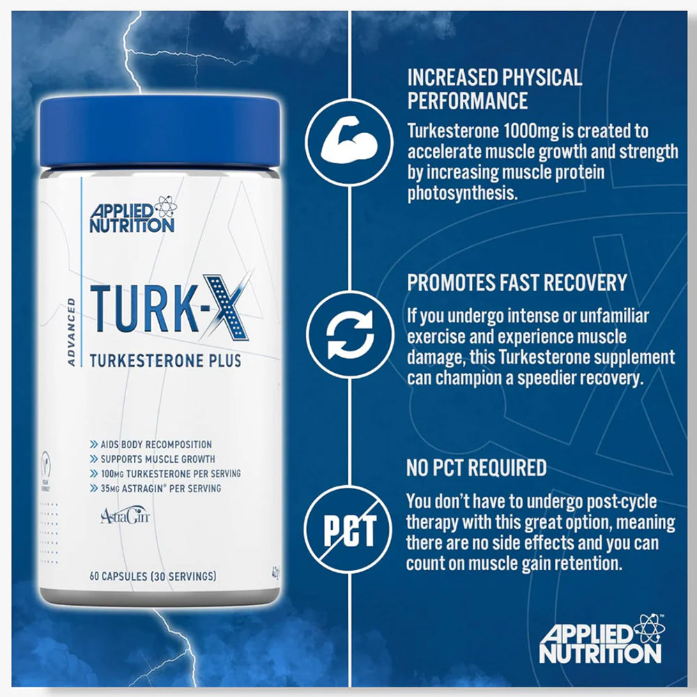 Applied Nutrition TURK-X Turkesterone Plus | Advanced Muscle Support Capsules