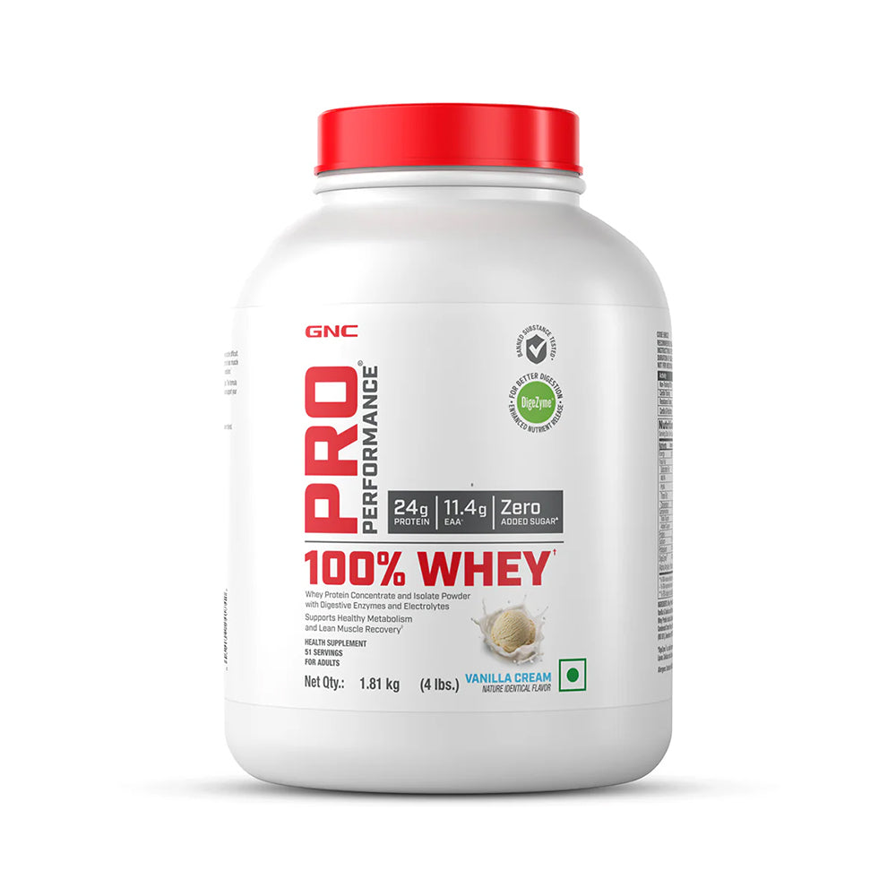 GNC Pro Performance 100% Whey Protein 4 lbs (1.8 Kg)