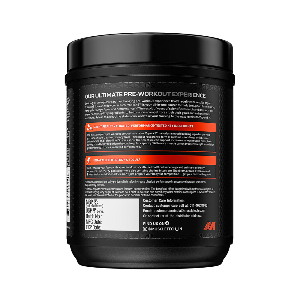 Muscletech Vapor X5 Pre-workout – 270gm 30 Servings