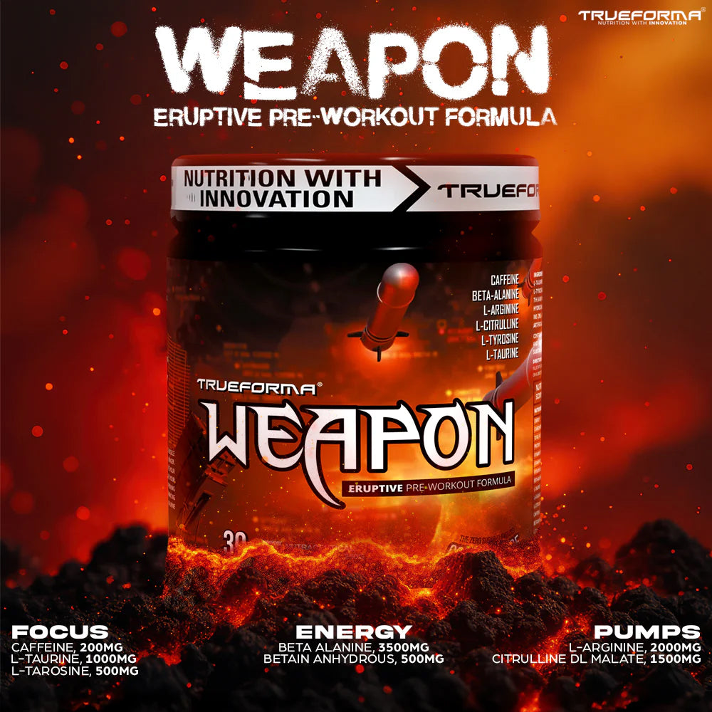 Trueforma® Weapon – Eruptive Pre-Workout Formula