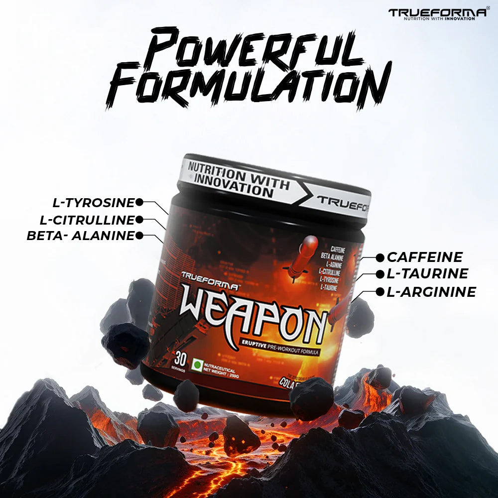 Trueforma® Weapon – Eruptive Pre-Workout Formula