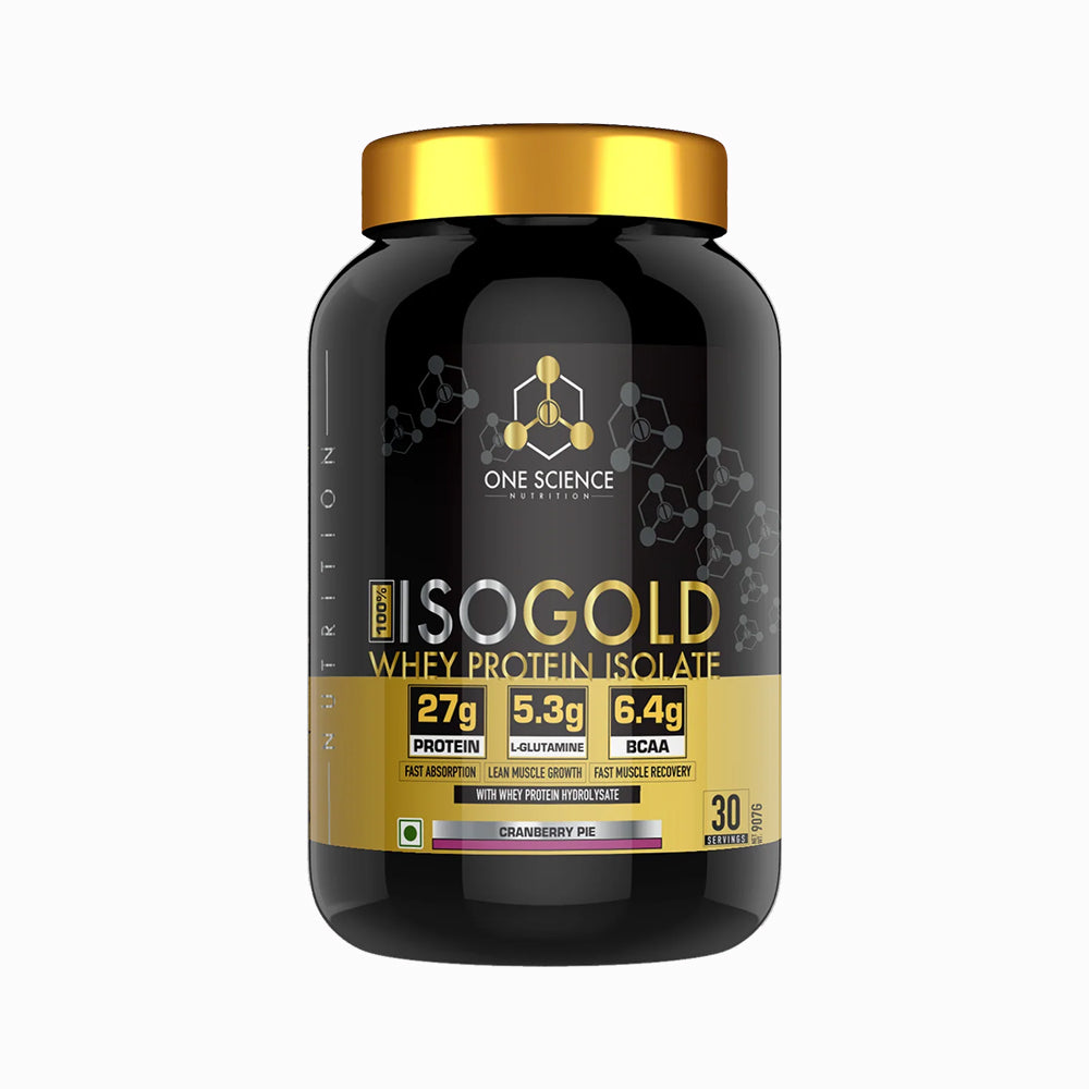 One Science Premium Whey Protein 2LB (907g) | 25g Protein, 6.6g BCAA, 5.2g Glutamine | Lean Muscle & Recovery