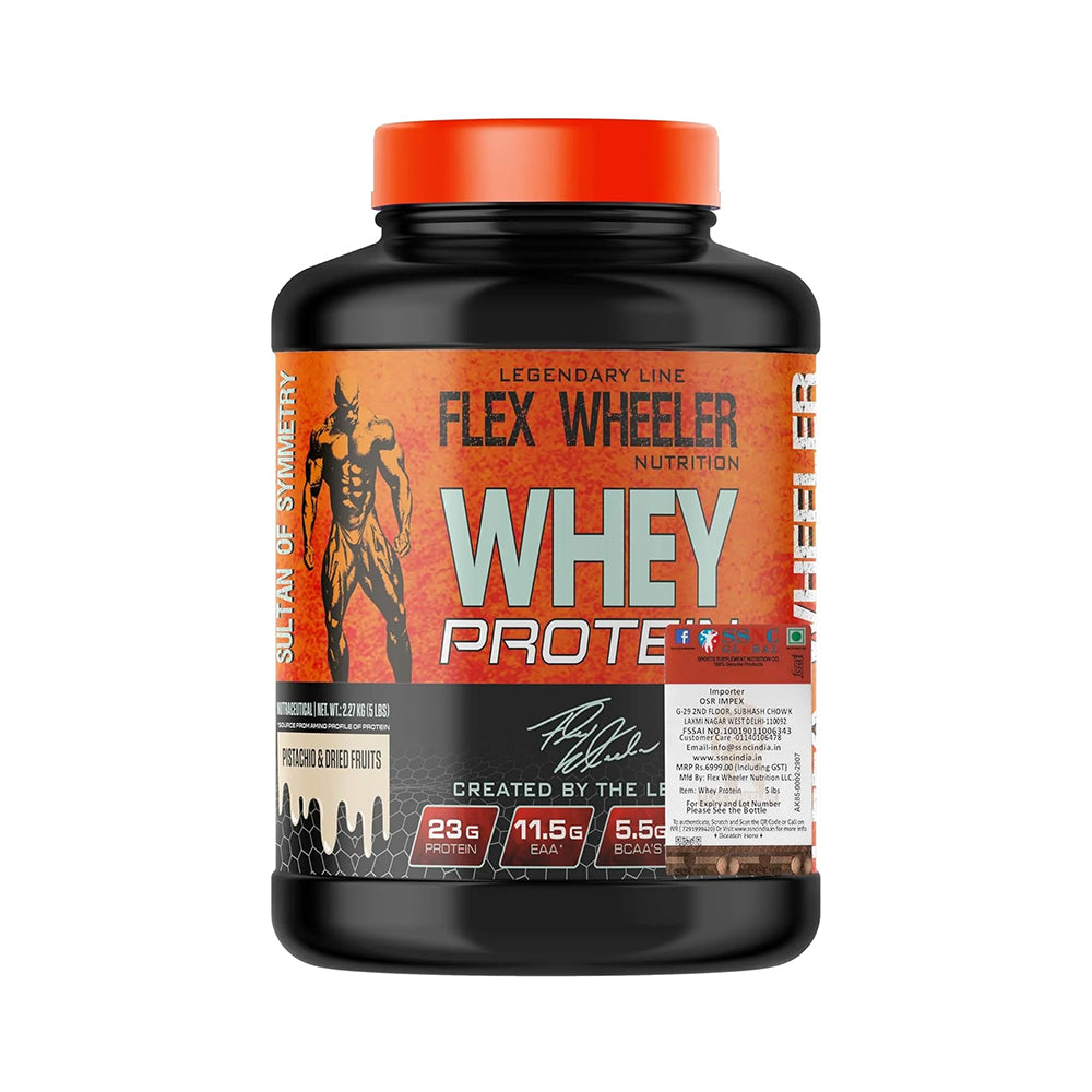 Flex Wheeler Whey Protein Powder for Muscle Gain | Flex Wheeler Whey Protein 2.27kg