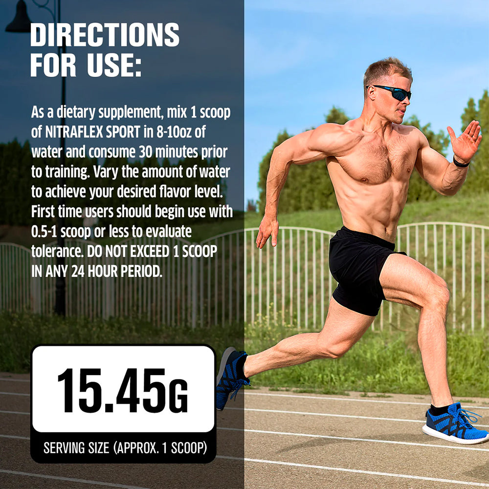 GAT Sport Nitraflex Sport Pre Workout Powder | Energy, Strength & Hydration Support – 20 Servings