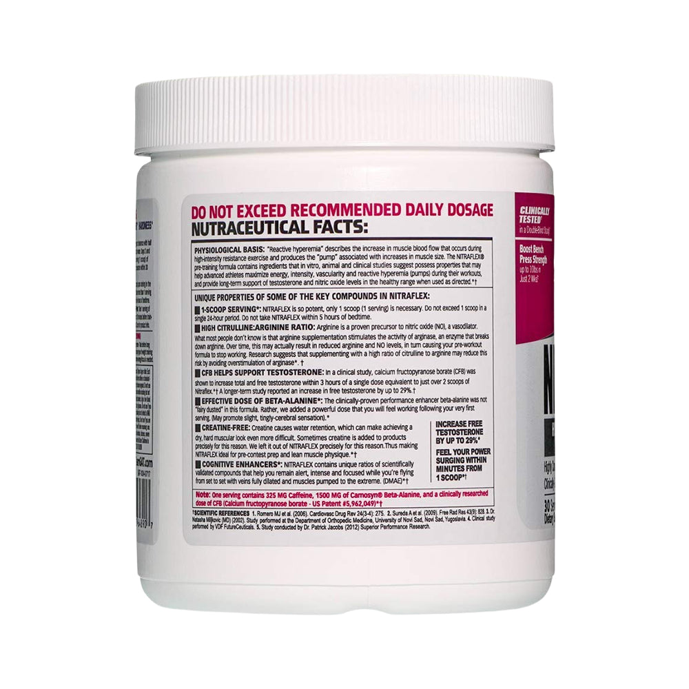 GAT Sport Nitraflex Pre Workout Powder | High Intensity Energy & Pump Formula – 30 Servings