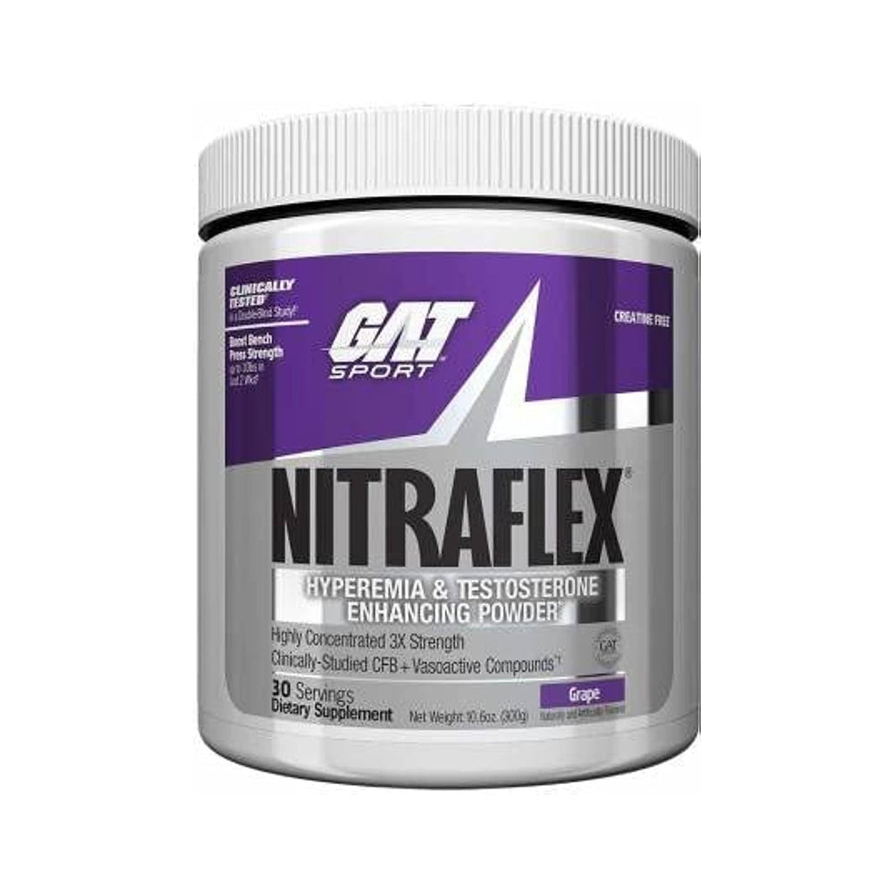 GAT Sport Nitraflex Pre Workout Powder | High Intensity Energy & Pump Formula – 30 Servings