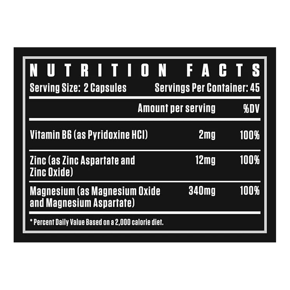 Dexter Jackson Zinc & Magnesium Supreme (ZMA) | Muscle Recovery & Sleep Support Capsules